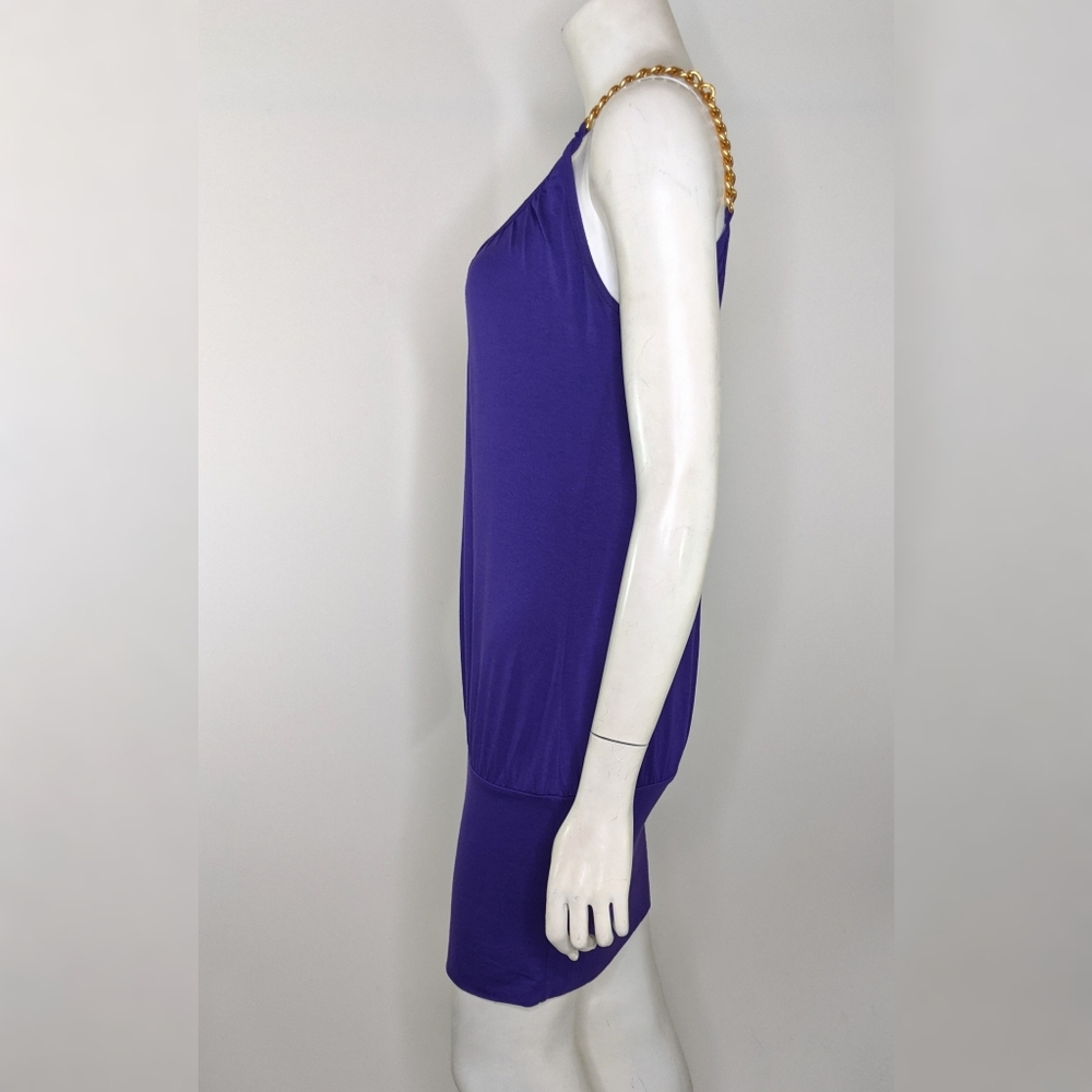 Purple Bobycon Bubble Y2K Dress Summer Club - Picture 3 of 9